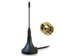 UniteCom Antenna Mini Whip LoRa 868 MHz con montaggio magnetico. Antenna LoRaWAN per gateway/router IoT. Supporta l'estrazione HNT con hotspot di elio. Connettori SMA/RP-SMA (connettore maschio RP-SMA