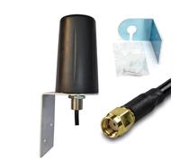 UniteCom Rugged LoRa Helium HNT 868MHz Antenna Omni direzionale RP-SMA Maschio 5dBi Nero IoT LoRaWAN LPWAN Antenna Indoor Outdoor Crypto Mining RAK Syncrobit Bobcat Nebra Gateway