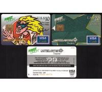 United Artisti Teatri Film Max & Sidewalk Stella Set Di 2 Banca Card