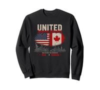 United Beyond Borders USA Canada Due Nazioni Felpa