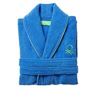 United Colors of Benetton BE208 Accappatoio M-L 360 gsm 100% Cotone Blu Rainbow, Standard, M-L