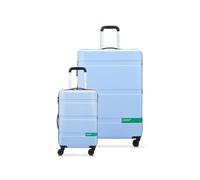 United Colors of Benetton Now Hardside Bagaglio con Ruote Spinner, Azzurro, Carry-On 19 Inch, Adesso! Bagaglio Hardside Con Ruote Spinner