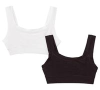 United Colors of Benetton Set 2 Brassiere 3ZQM0R1LT Intimo, Nero 100, 2XL Bambina