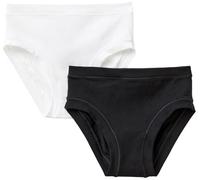 United Colors of Benetton Set 2 Slip 3ZQM0S1W2 Intimo, Nero, 110 Bambina