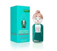 United Colors of Benetton, Sisterland Green Jasmine, Eau de Toilette Spray per Donne, Fragranza Floreale Fruttata con Mandarino, Pera, Gelsomino, Fiori d'Arancio, Vaniglia e Muschio - 80 ml