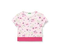 United Colors of Benetton T-Shirt 3ERKC10B1, Rosa Fantasia a Fiori 69C, XL Bambina