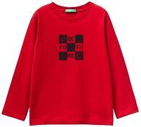 United Colors of Benetton T-shirt M/L 3096g10ab, T-Shirt Bambini e ragazzi, Bordeaux 0V3, 82