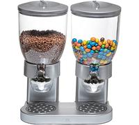 United Entertainment - Dispenser per Cereali/Cereali/Corn flakesspender/Dispenser Doppio per Cereali, cornflakes e Cereali, Argento