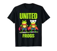 United Frogs Free Portland Chicago Design Uomo Donna Resist Maglietta