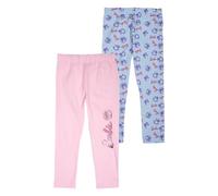 United Labels Barbie Leggings per ragazze e bambini, leggings da ragazza, pantaloni sportivi blu/rosa (confezione da 2), blu / rosa, 110-116 cm