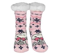 United Labels calze antiscivolo Peanuts Snoopy - calze da casa per donna, morbide e calde, rosa (39-42)
