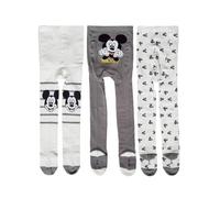 United Labels Disney Mickey Mouse - Collant per bambini e bambine, colore: grigio/bianco (confezione da 3), grigio/bianco, 62-68