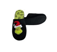 United Labels Grinch Ciabatte Uomo Donna Nero Unisex Ciabatte Invernali Bambine Natale, Nero , 46/47 EU