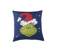 United Labels Grinch - Cuscino decorativo in peluche, 30 x 30 cm, colore: blu