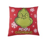 United Labels Grinch Merry Grinchmas - Cuscino decorativo, 40 x 40 cm, colore: rosso