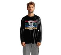 United Labels Harry Potter Pigiama Uomo Lungo Grigio Nero Hogwarts, Pigiama Set di Maglia Maglia e Pantaloni Pigiama Uomo, grigio/nero, L