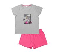United Labels Hello Kitty Pigiama da donna - Set pigiama a maniche corte con pantaloncini grigio/rosa, grigio/rosa, M
