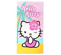 United Labels Hello Kitty, telo mare per bambini, 100% cotone, 120 x 60 cm, rosa