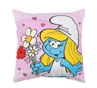 United Labels I Puffi - Cuscino decorativo in peluche, 40 x 40 cm, colore: rosa