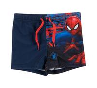 United Labels Marvel Spiderman Costume da bagno per ragazzo, Blu Rosso, Costume da bagno per bambini, Blu, 122 cm-128 cm