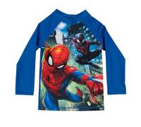 United Labels Marvel Spiderman - Maglietta da nuoto con protezione UV 50, per ragazzi, blu, a maniche lunghe, costume da bagno per bambini, costume da bagno