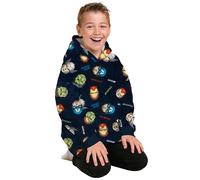 United Labels Marvel The Avengers - Coperta oversize con cappuccio e maniche per ragazzi, blu, taglia unica, soffice felpa