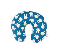 United Labels Miffy - Cuscino cervicale da viaggio con coniglio Allover, comodo cuscino da viaggio, per auto, aereo, blu