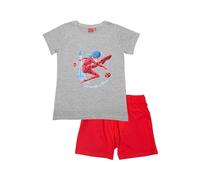 United Labels Miraculous Pigiama da bambina - Ladybug bambini pigiama a maniche corte con pantaloni grigio/rosso, grigio/rosso, 110 cm-116 cm