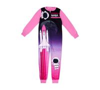 United Labels NASA Tuta per bambine - Pigiama a maniche lunghe rosa/rosa (DE/NL/SE/PL, numerico, 122, 128, Regolare, Rosa/Rosa), Rosa/Rosa