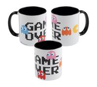 United Labels Pac-Man Tazza 320ml Game Over Bianco/Nero Tazza Caffè in Ceramica Tazza Caffè Regalo per Giocatori