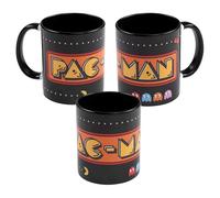 United Labels Pac-Man - Tazza da caffè in ceramica, 320 ml, con logo nero, idea regalo per i giocatori