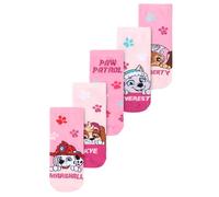 United Labels Paw Patrol calzini per bambine - Skye, Everest, Liberty & Marshall - Calzini da ginnastica per bambini, calzini rosa (confezione da 5), Colore: rosa., 23-26