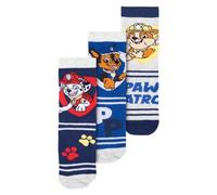 United Labels Paw Patrol, calzini per bambini, calzini da ginnastica per bambini, calzini blu (confezione da 3), Blu, 27-30