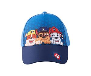 United Labels Paw Patrol Cappellino Bambino Chase Marshall Rubble, Blu Basecap Regolabile Cappellino Ragazzi Ragazze, Blu, 54
