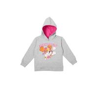 United Labels Paw Patrol - Felpa con cappuccio per bambine Skye Born to Fly con cappuccio, colore: Grigio, grigio., 98-104
