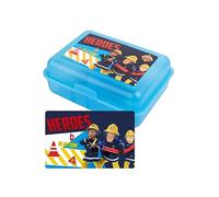 United Labels Pompiere Sam - Contenitore per il pranzo Heroes in Action con divisorio blu