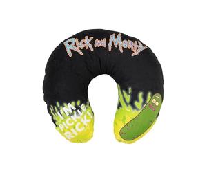 United Labels Rick and Morty - Pickle Rick - Cuscino cervicale da viaggio comodo cuscino da viaggio cuscino cervicale auto aeroplano nero