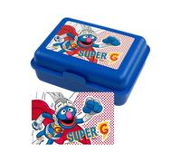United Labels Sesame Street - Contenitore per il pranzo Super-Grobi, con divisorio, colore: Blu
