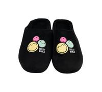 United Labels Smileyworld Ciabatte Donna - Smiley Puschen Slipper Pantofole Ciabatte Nero, Nero , 39/40 EU