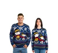 United Labels Snoopy Maglione Invernale Unisex Blu, Maglione Inverno Maglia Maglione Uomo Donna, Blu, XXL