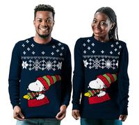 United Labels Snoopy Maglione natalizio unisex, blu, invernale, maglione per uomo e donna, Blu, 3XL