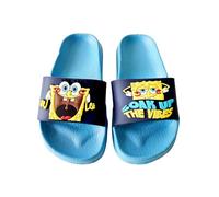United Labels Soak up the Vibes - Ciabatte da bagno 3D con testa di spugna, per bambini, antiscivolo, blu, Blu, 27/28 EU