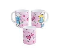 United Labels Tazza I Puffi - Tazza da caffè Puffetta in ceramica 320 ml Rosa