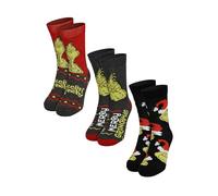 United Labels The Grinch - Calzini unisex per sneaker da donna e uomo, confezione da 3