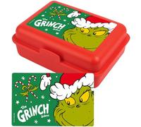 United Labels The Grinch - Contenitore per il pranzo, con divisorio, colore: Rosso