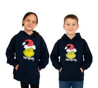 United Labels The Grinch Felpa con cappuccio per ragazzi e ragazze - Felpa con cappuccio pullover per bambini blu, Blu, 170-176