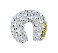 United Labels The Peanuts Snoopy - Allover Travel Cuscino cervicale comodo cuscino da viaggio cuscino cervicale auto aeroplano grigio