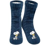 United Labels The Peanuts Snoopy Calze morbide per donne, blu, morbide soffici calze, calde, calze invernali, Blu, 35-38