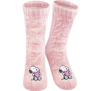 United Labels The Peanuts Snoopy Calze morbide per donne, rosa, morbide pantofole, calde, calze da montagna, Colore: rosa., 35-38