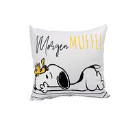 United Labels The Peanuts Snoopy - Cuscino decorativo per il mattino, 30 x 30 cm